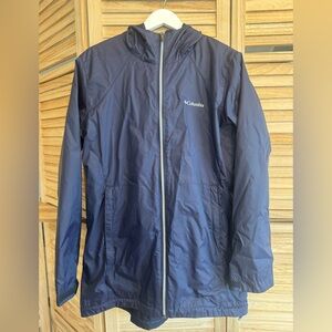 COLUMBIA Women's Switchback Lined Long Jacket in Dark Nocturnal/Blue, Size Large